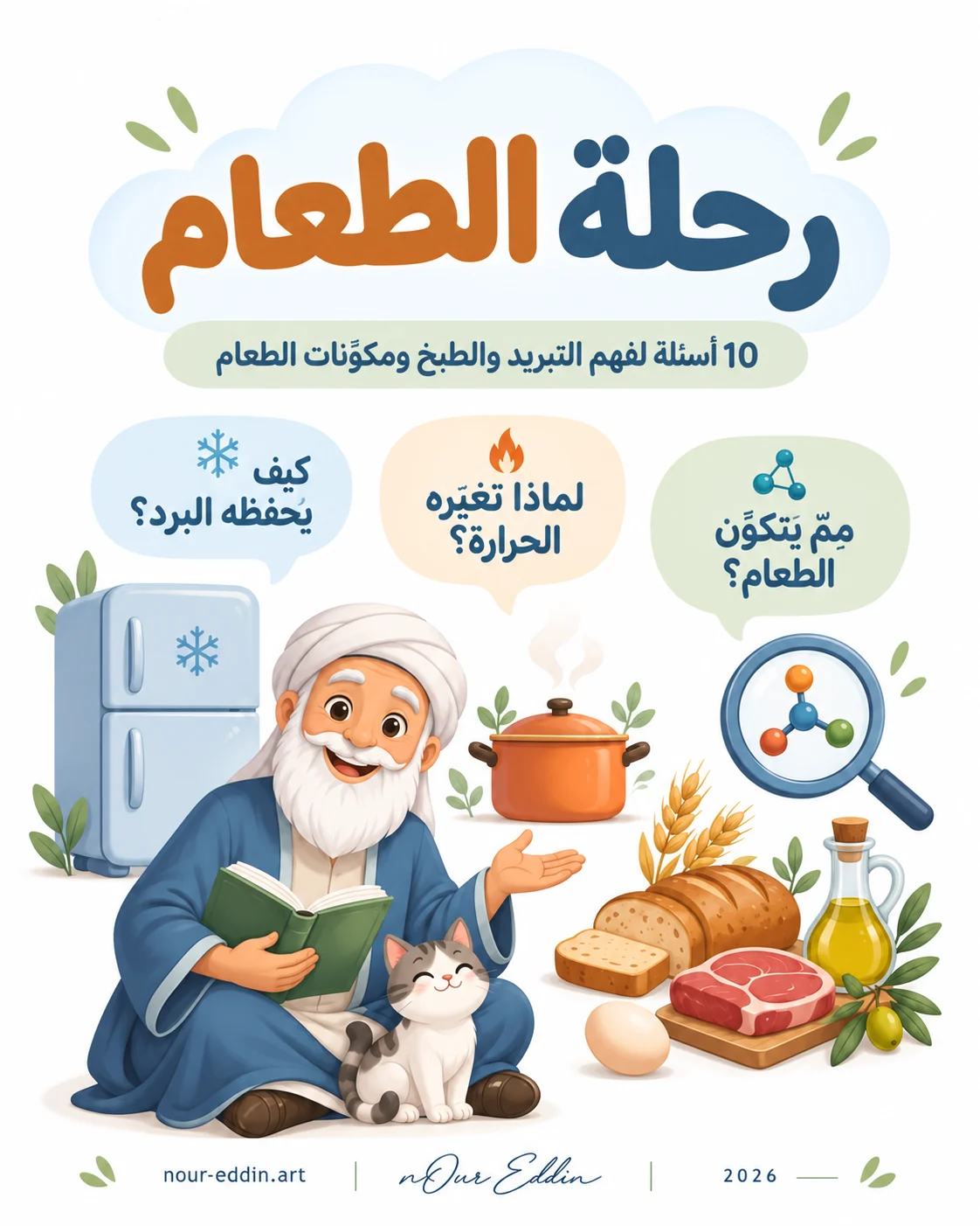غلاف كتيب رحلة الطعام