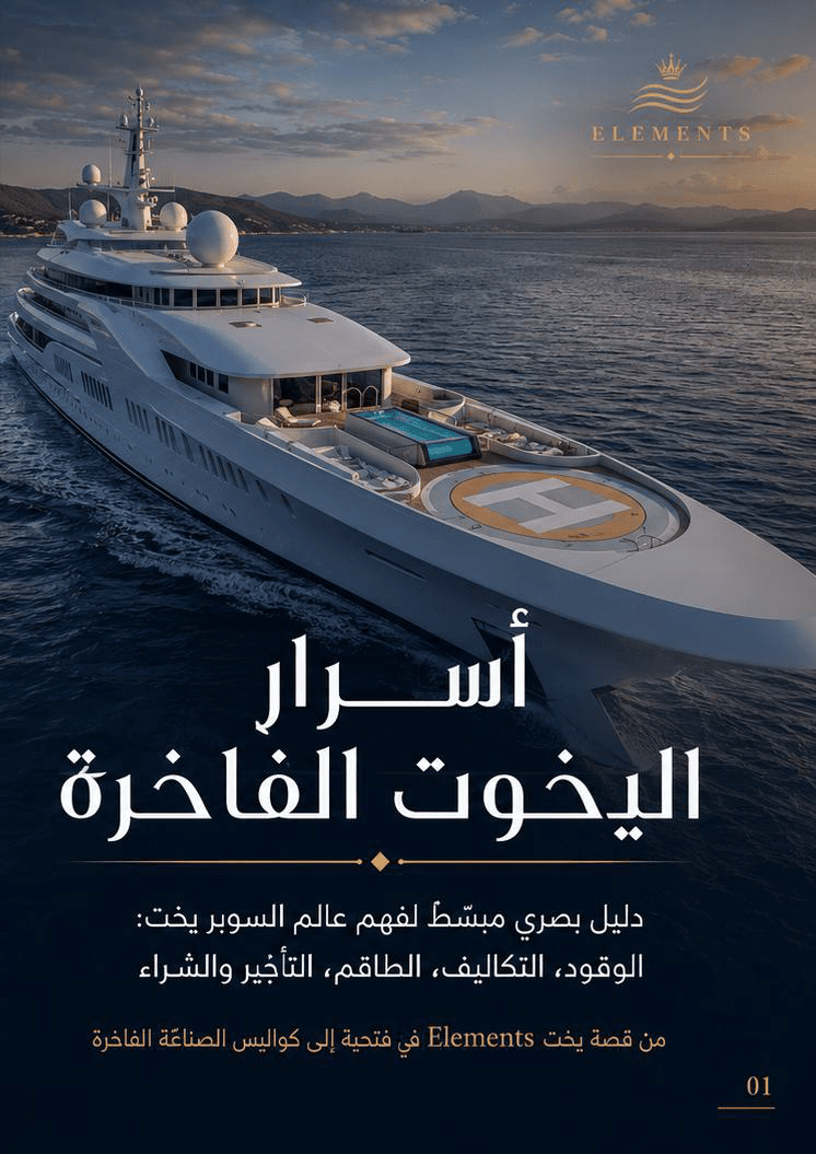 غلاف كتيب أسرار اليخوت الفاخرة